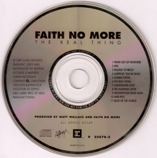 Faith No More - The Real Thing (CD, Album)
