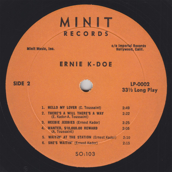 Ernie K-Doe - Mother-In-Law (LP, Album, Mono, Styrene)