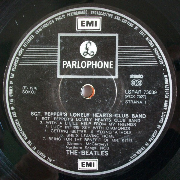 The Beatles - Sgt. Pepper's Lonely Hearts Club Band (LP, Album, RE)