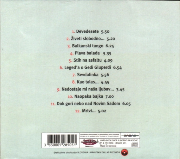 ÄorÄ‘e BalaÅ¡eviÄ‡ - Devedesete (CD, Album, Dig)