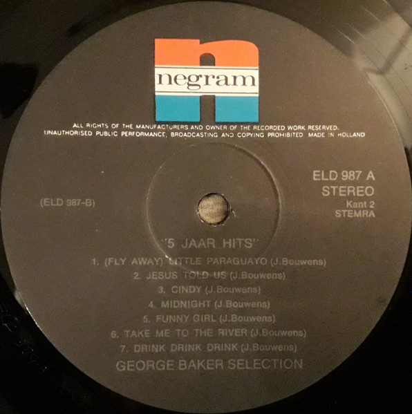 George Baker Selection - 5 Jaar Hits (2xLP, Comp, Gat)
