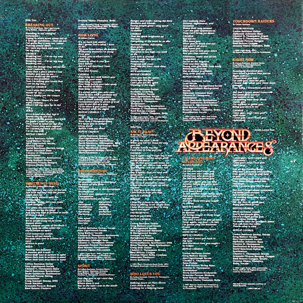 Santana - Beyond Appearances (LP, Album)