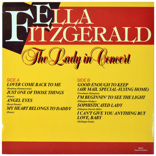 Ella Fitzgerald - The Lady In Concert (LP, Comp)