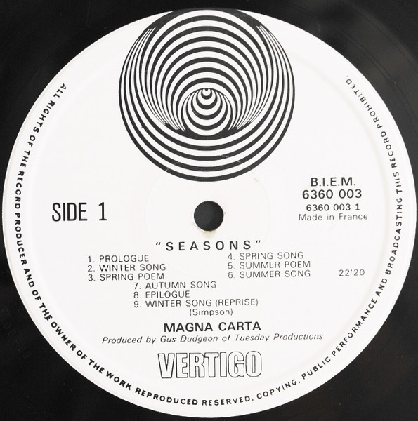 Magna Carta - Seasons (LP, Album, Gat)
