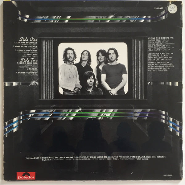 Stone The Crows - Ontinuous Performance (LP, Album)