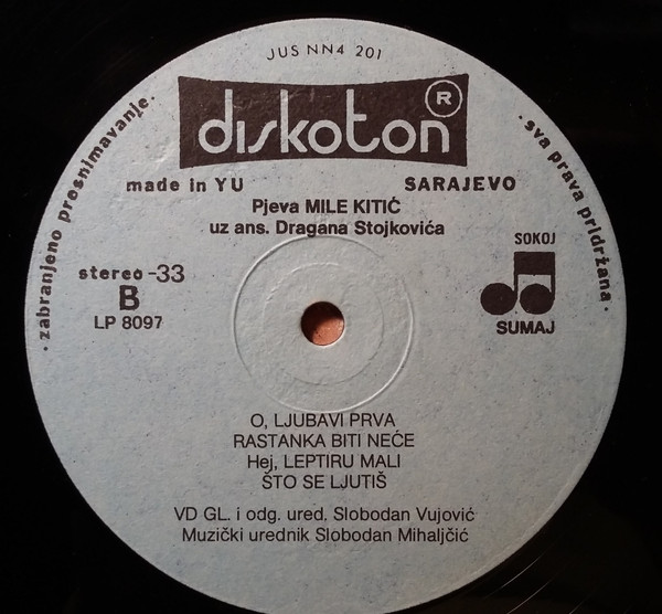 Mile Kitić - Plavi Jorgovani (LP, Album)