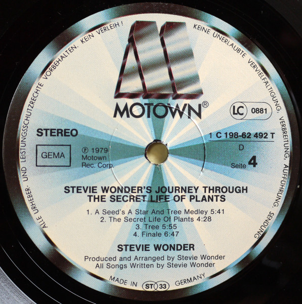 Stevie Wonder - Stevie Wonderâ€™s Journey Through The Secret Life Of Plants (2xLP, Album)