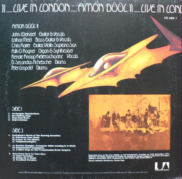 Amon Düül II - Live In London (LP, Album)