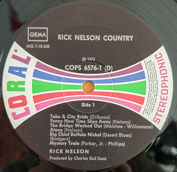 Rick Nelson* - Country (2xLP, Comp)