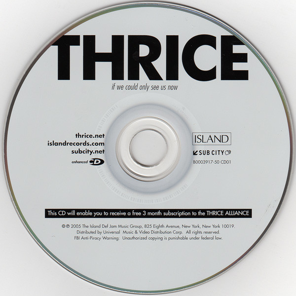 Thrice - If We Could Only See Us Now (CD, Comp, Enh + DVD-V, Reg)