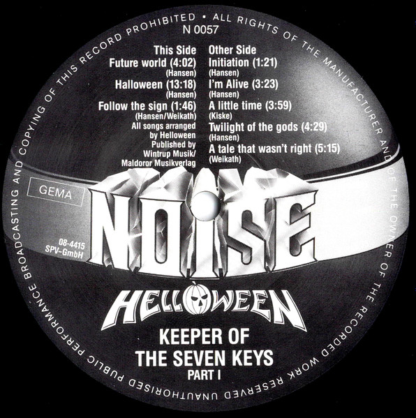 Helloween - Keeper Of The Seven Keys (Part I) (LP, Album, Gat)