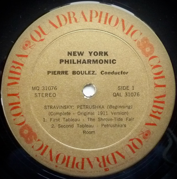 Boulez* Conducts Stravinsky*, New York Philharmonic - Petrushka (LP, Album, Quad)
