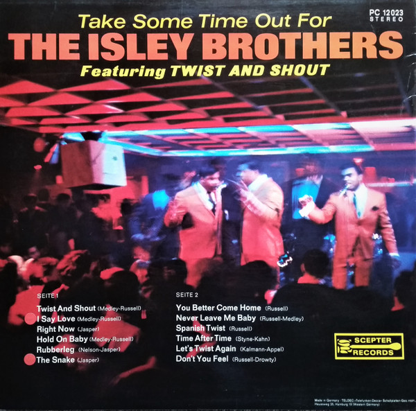 The Isley Brothers - Take Some Time Out For The Isley Brothers (LP, Album, RE)