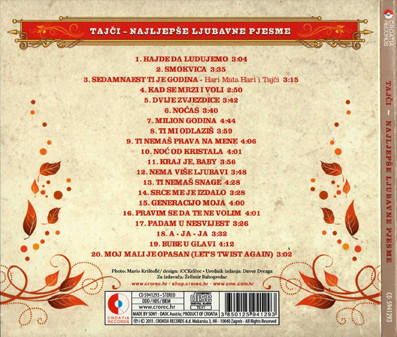 Tajči - Naјljepše Ljubavne Pjesme (CD, Comp, Dig)