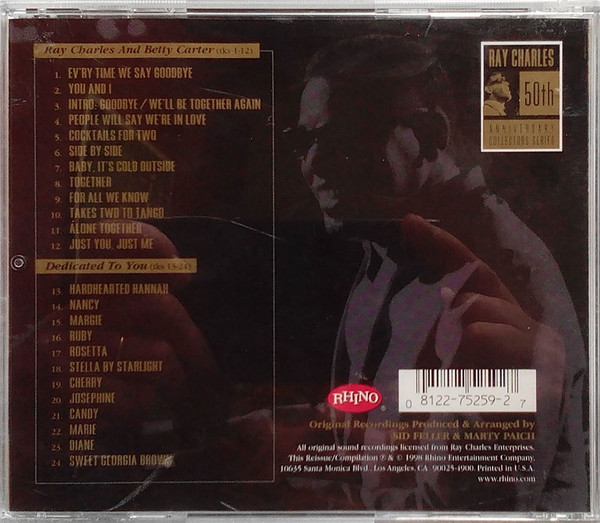 Ray Charles And Betty Carter - Ray Charles And Betty Carter / Dedicated To You (CD, Comp, RM)