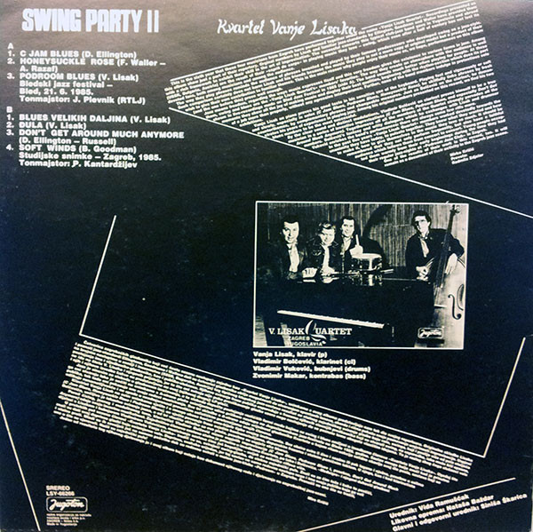 Kvartet Vanje Lisaka - Swing Party II (LP, Album)