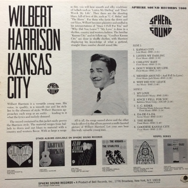 Wilbert Harrison - Kansas City (LP, Mono)