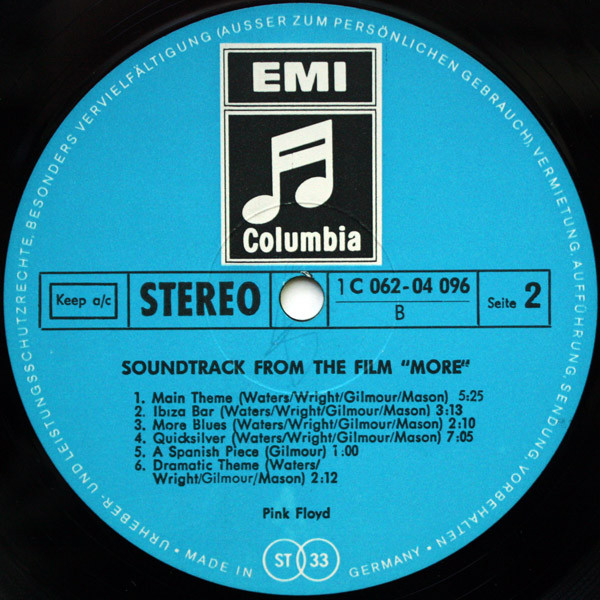Pink Floyd - Soundtrack From The Film 