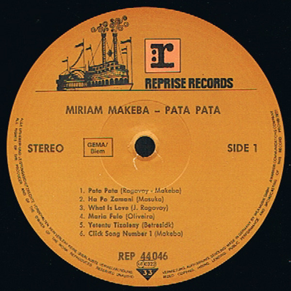 Miriam Makeba - Pata Pata (LP, Album, RE)