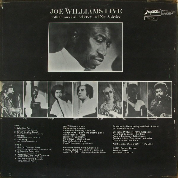 Joe Williams - Joe Williams Live (LP, Album)