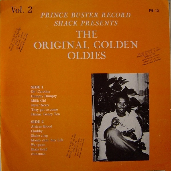 Prince Buster - Prince Buster Record Shack Presents The Original Golden Oldies Vol. 2 (LP, Comp, RE)
