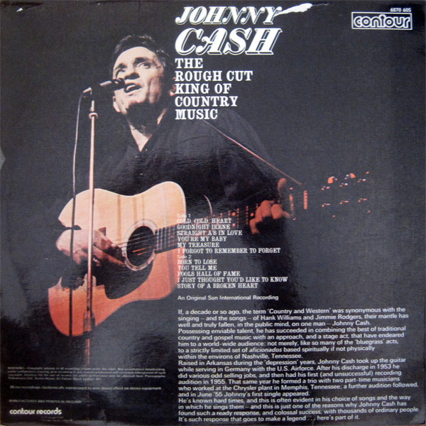 Johnny Cash - The Rough Cut King Of Country Music (LP, Comp)