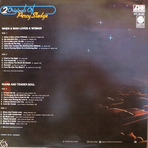 Percy Sledge - 2 Originals Of Percy Sledge (2xLP, Album, Comp, Gat)