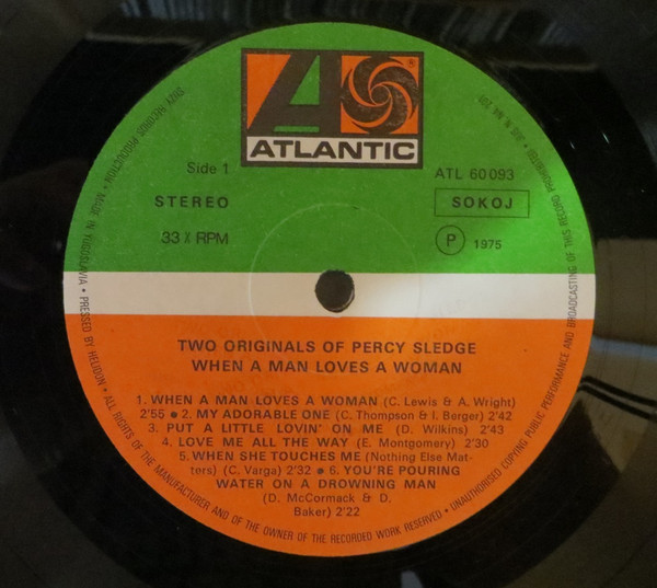 Percy Sledge - 2 Originals Of Percy Sledge (2xLP, Album, Comp, Gat)