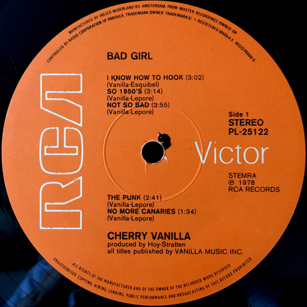 Cherry Vanilla - Bad Girl (LP, Album)