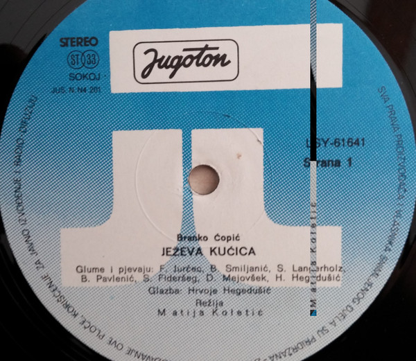 Branko Ä†opiÄ‡ / Grigor Vitez - JeÅ¾eva KuÄ‡ica / Maksimir, Kako Å½ivi Antuntun (LP)
