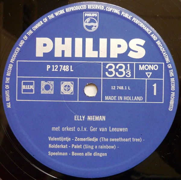 Elly Nieman - Elly Nieman (LP, Album, Mono)