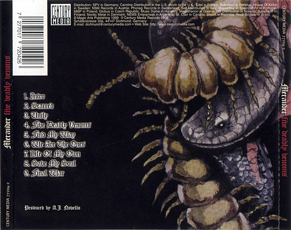 Merauder - Five Deadly Venoms (CD, Album)