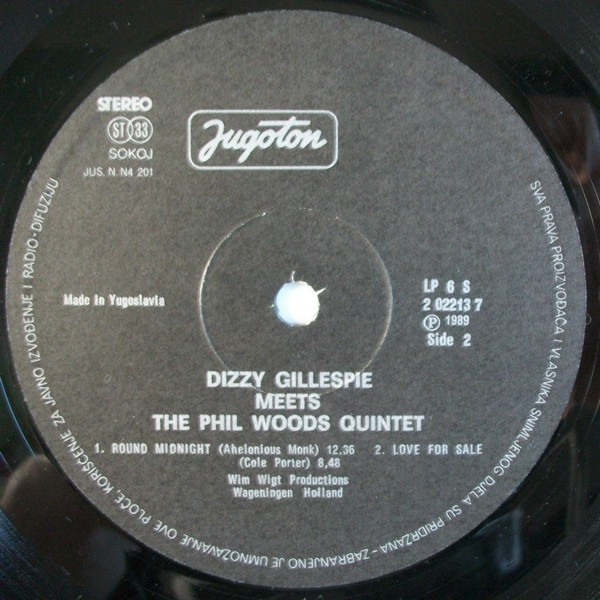 Dizzy Gillespie Meets The Phil Woods Quintet - Dizzy Gillespie Meets The Phil Woods Quintet (LP, Album)