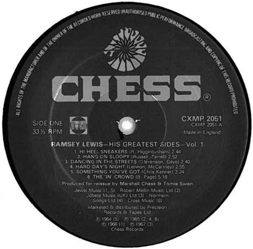 Ramsey Lewis - His Greatest Sides: Volume One (LP, Comp)