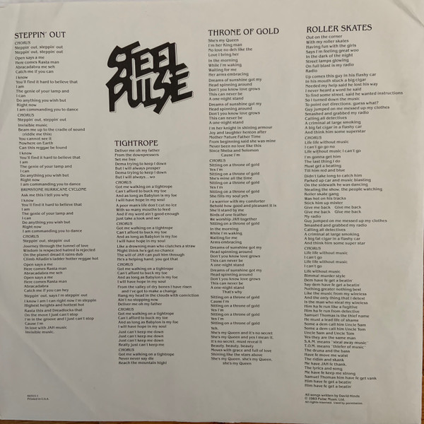 Steel Pulse - Earth Crisis (LP, Album, Spe)