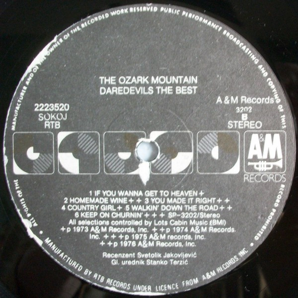The Ozark Mountain Daredevils - The Best (LP, Comp)