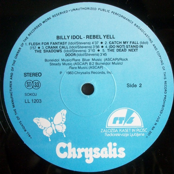 Billy Idol - Rebel Yell (LP, Album)