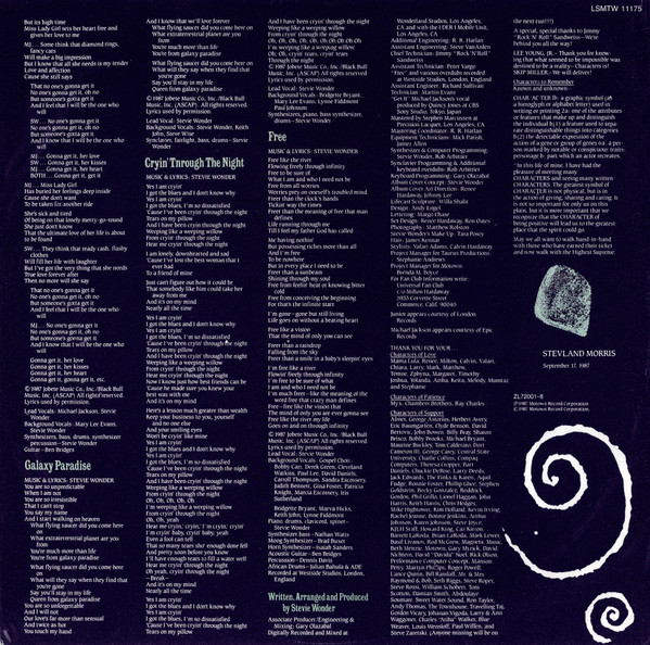 Stevie Wonder - Characters (LP, Album)