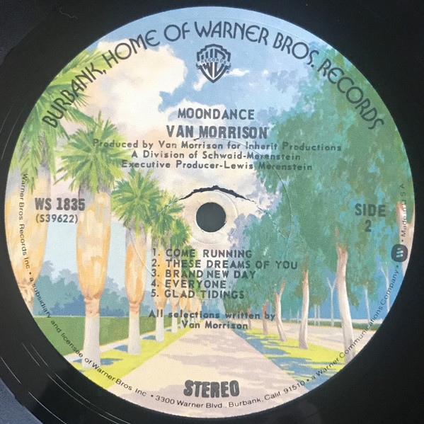 Van Morrison - Moondance (LP, Album, RE, Gat)