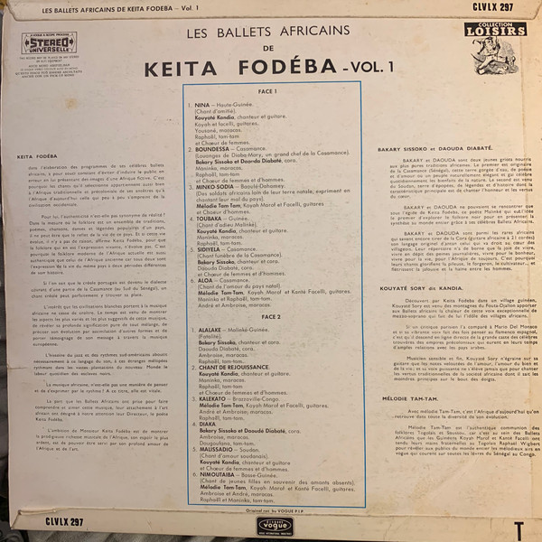 Les Ballets Africains De Keita Fodeba - Vol. 1 (LP, Album)