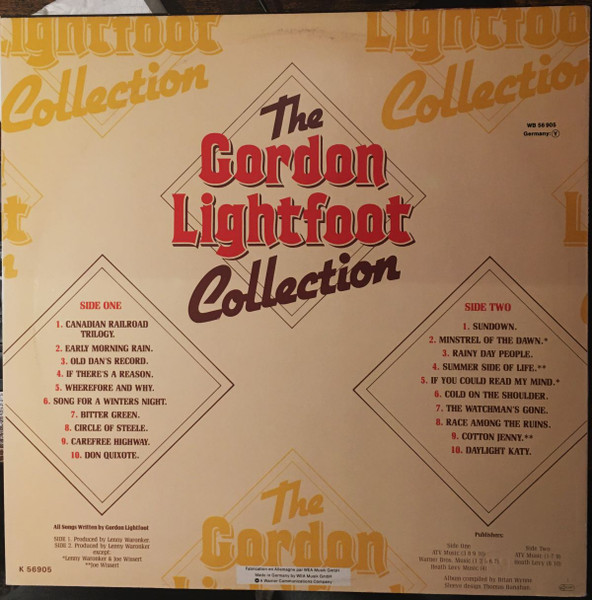 Gordon Lightfoot - The Gordon Lightfoot Collection (LP, Comp)