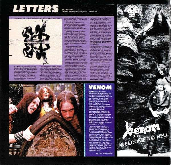 Venom (8) - Welcome To Hell (CD, Album, RE, RM)