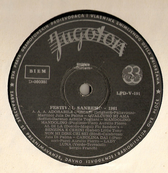 Various - Festival Sanremo 1961 (LP, Comp)