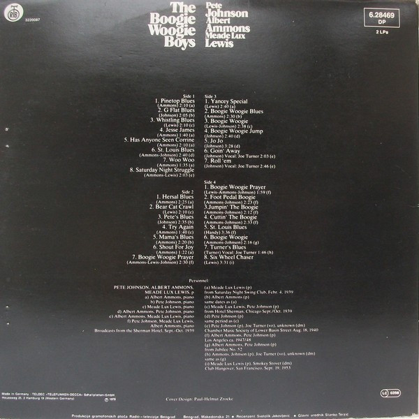 The Boogie Woogie Boys* - The Boogie Woogie Boys (2xLP, Album)