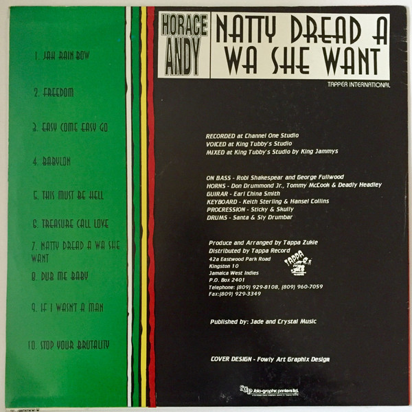 Horace Andy - Natty Dread A Weh She Want (LP, Album, RE)