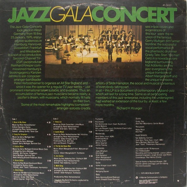 Jazz Gala Big Band Orchestra - Jazz Gala Concert (LP, Album)