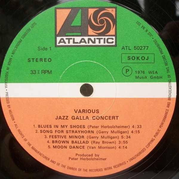 Jazz Gala Big Band Orchestra - Jazz Gala Concert (LP, Album)