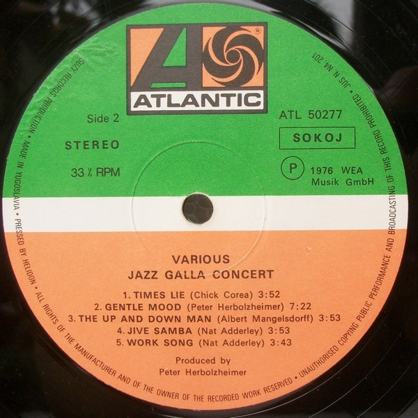 Jazz Gala Big Band Orchestra - Jazz Gala Concert (LP, Album)