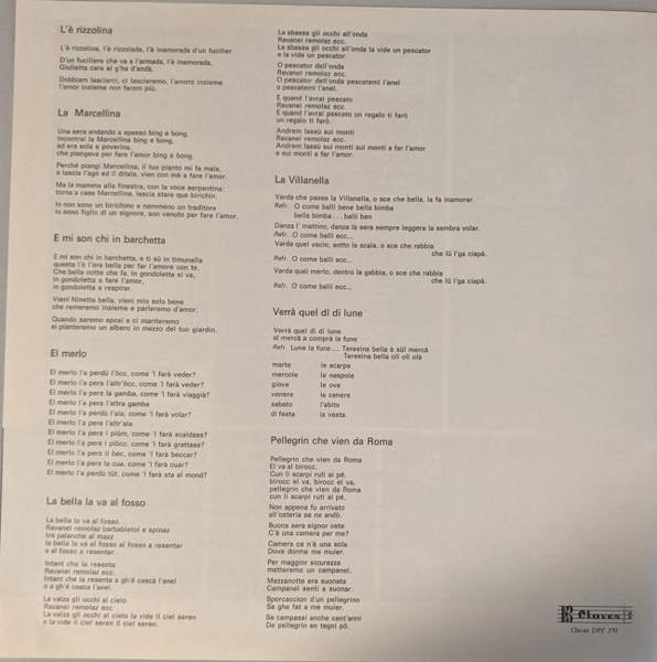 Roberto* E Dimitri (13) - Canti Popolari Nel Ticino (LP, Album)
