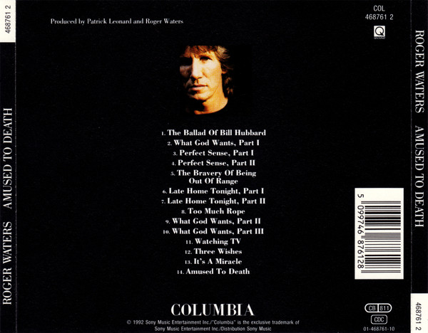 Roger Waters - Amused To Death (CD, Album)